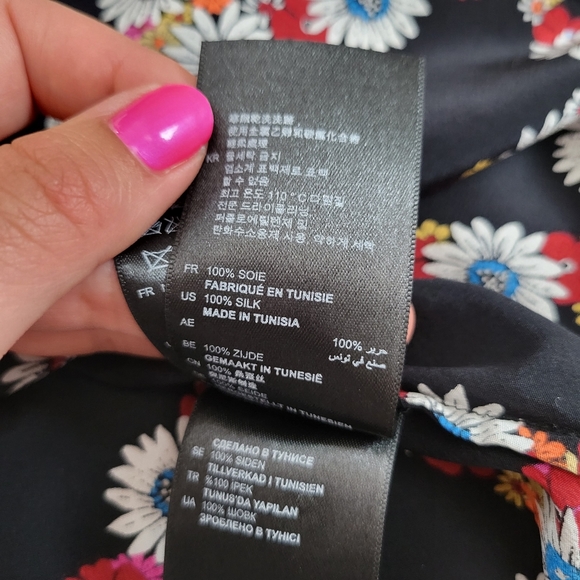 Sandro Paris Rony Silk Floral Dress - Picture 11 of 12